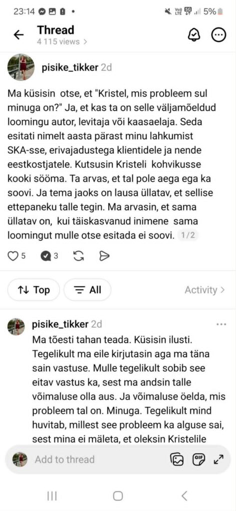Oma tänase mõtiskluse loo - valin ennast ja oma mõistuse hääle. postitus 2