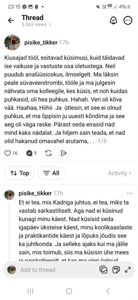Oma tänase mõtiskluse loo - valin ennast ja oma mõistuse hääle. postitus 3