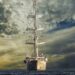 sailing vessel, ship, battleship, mega yacht, suitable for offshore, yacht, nature, luxurious, wealth, super yacht, giga yacht, sea, ocean, sail masts, masts, bug, huge, luxury yacht, shipping, water, composing, scenery, weather, atmosphere, digital manipulation, photo art, phone wallpaper, iphone wallpaper